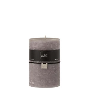 CYLINDER CANDLE  DARK GREY XL95H
