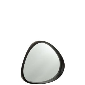 MIRROR GILES MDF/GLASS BLACK SMALL
