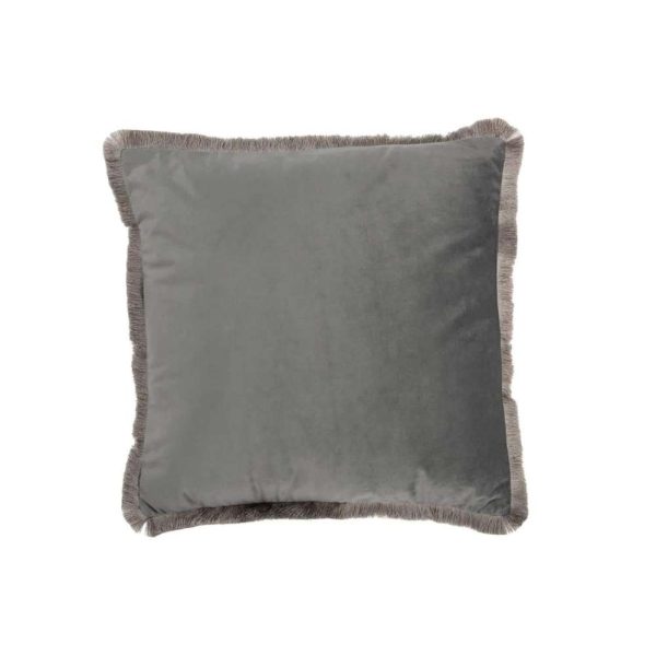 CUSHION ALPHA SQUARE POLYESTER GREY