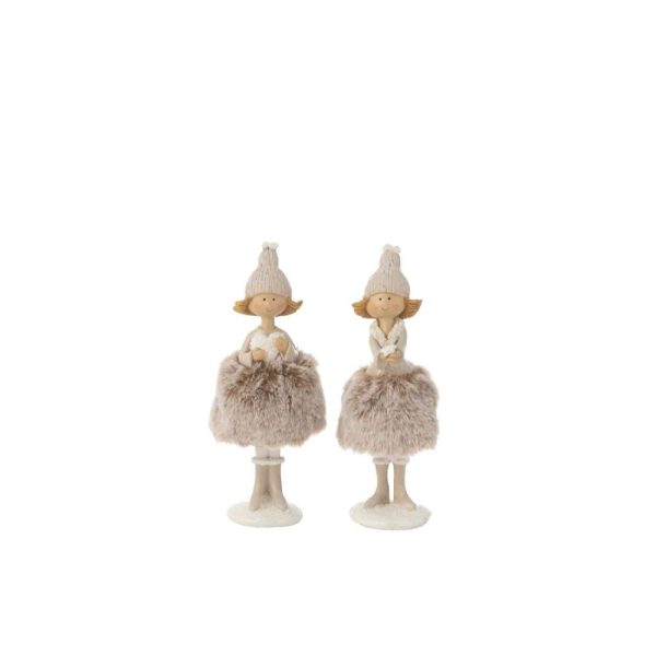 ANGEL HEART+STAR FUR SKIRT RESIN MIX SMALL ASSORTMENT OF 2