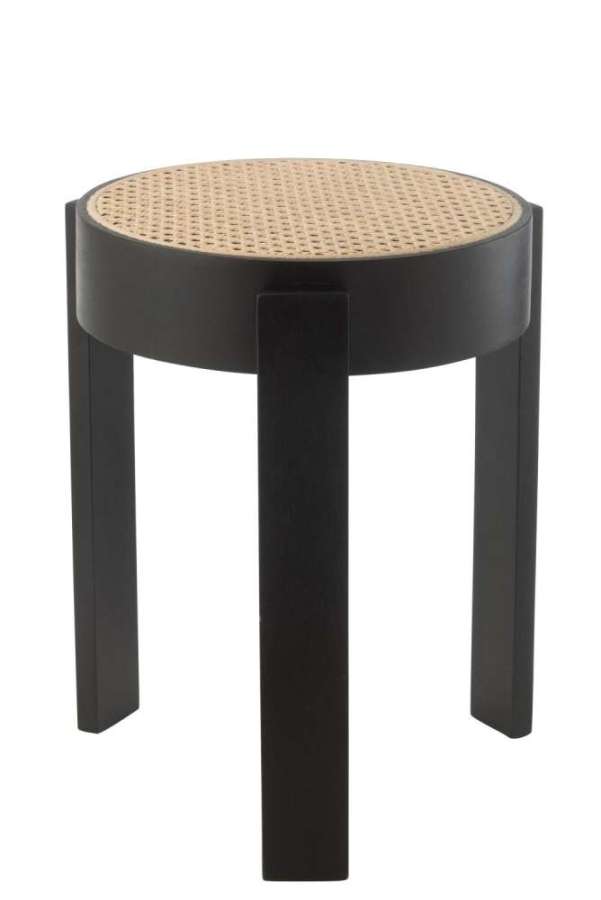 STOOL PUNE MANGO WOOD BLACK