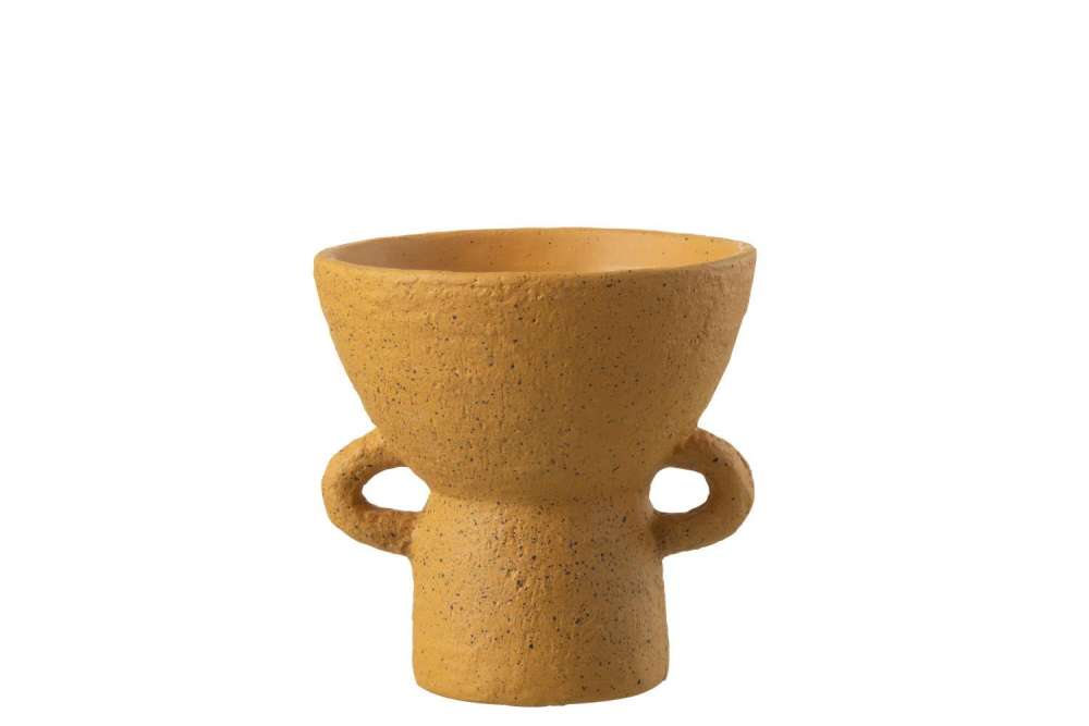VASE ZENIA CERAMIC OCHRE SMALL