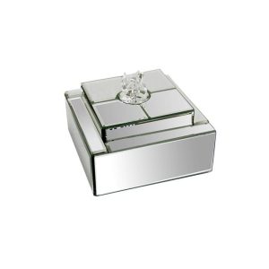 Smykkeskrin M/Krystall 16X13Cm