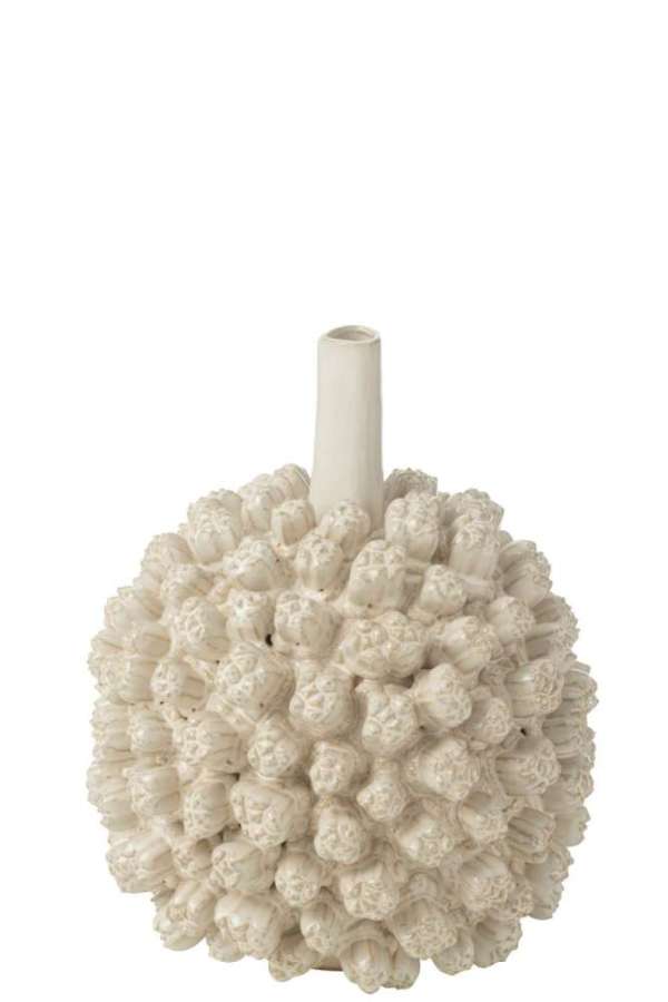 VASE SAKI CERAMIC WHITE LARGE