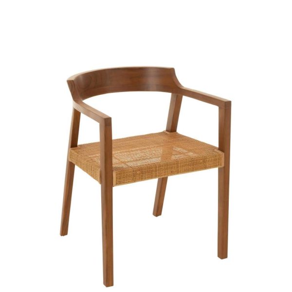 CHAIR EMMA TEAK BROWN