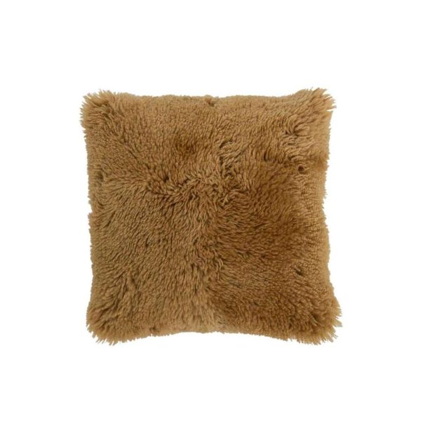 CUSHION SQUARE SHEEPSKIN OCHRE
