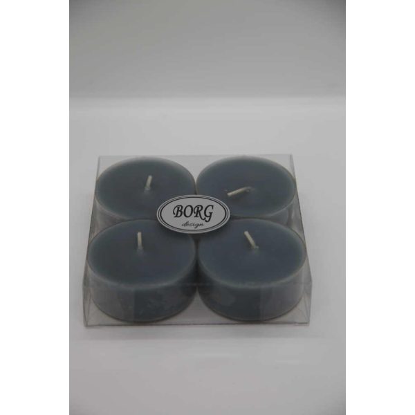 Telys Maxi 10T 4pk-Grå