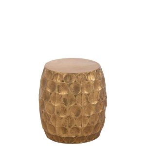 STOOL PANORAMA METAL GOLD