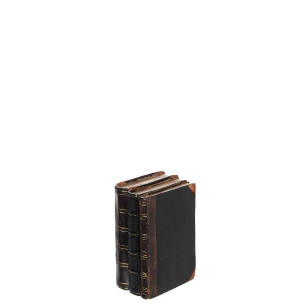 BOOKS POLY BLACK/BROWN SMALL
