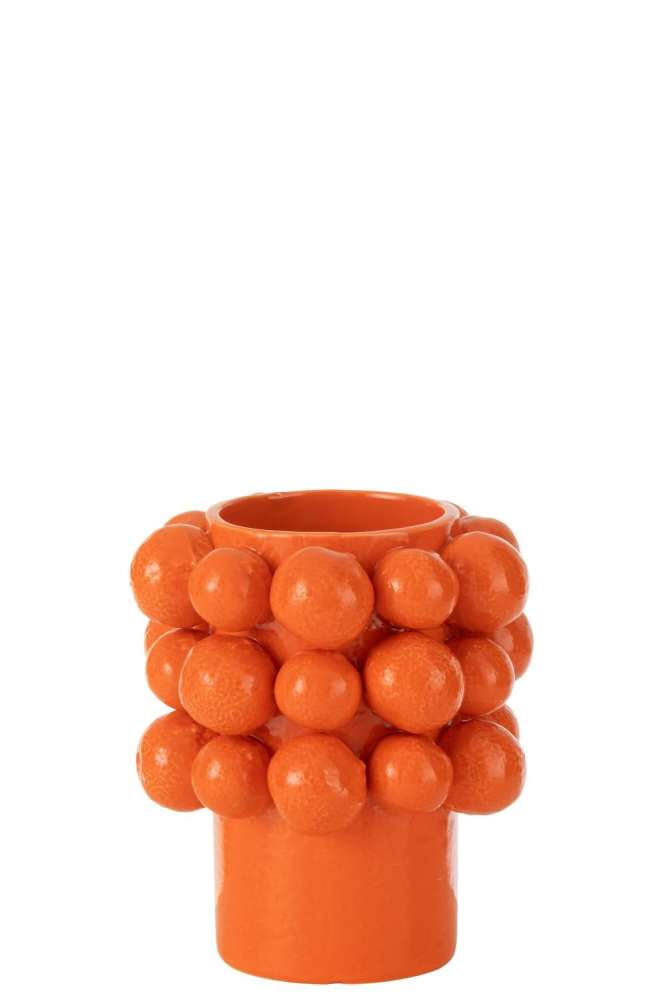 VASE ORANGES CERAMIC ORANGE SMALL