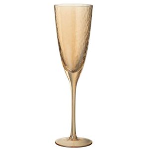 CHAMPAGNE GLASS GLASS GOLD COLORED