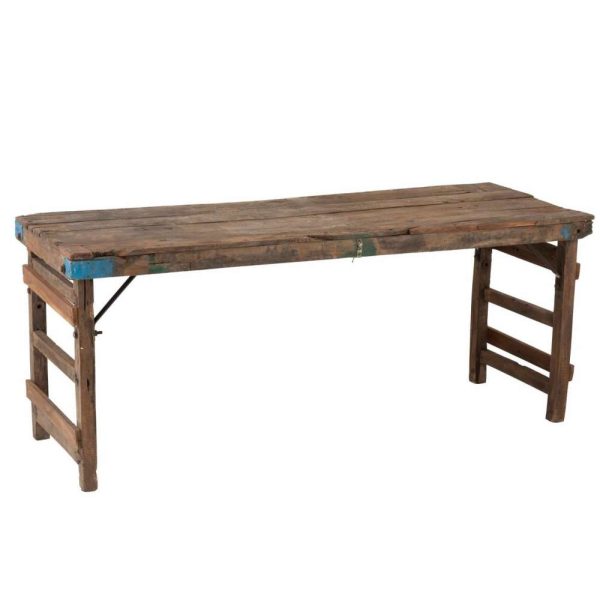 CONSOLE AGED RECYCLED WOOD BROWN
