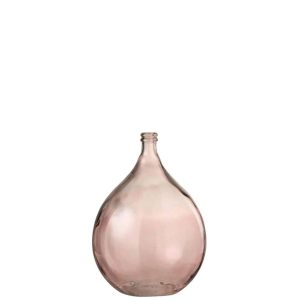 VASE LISSABON GLASS SALMON LARGE