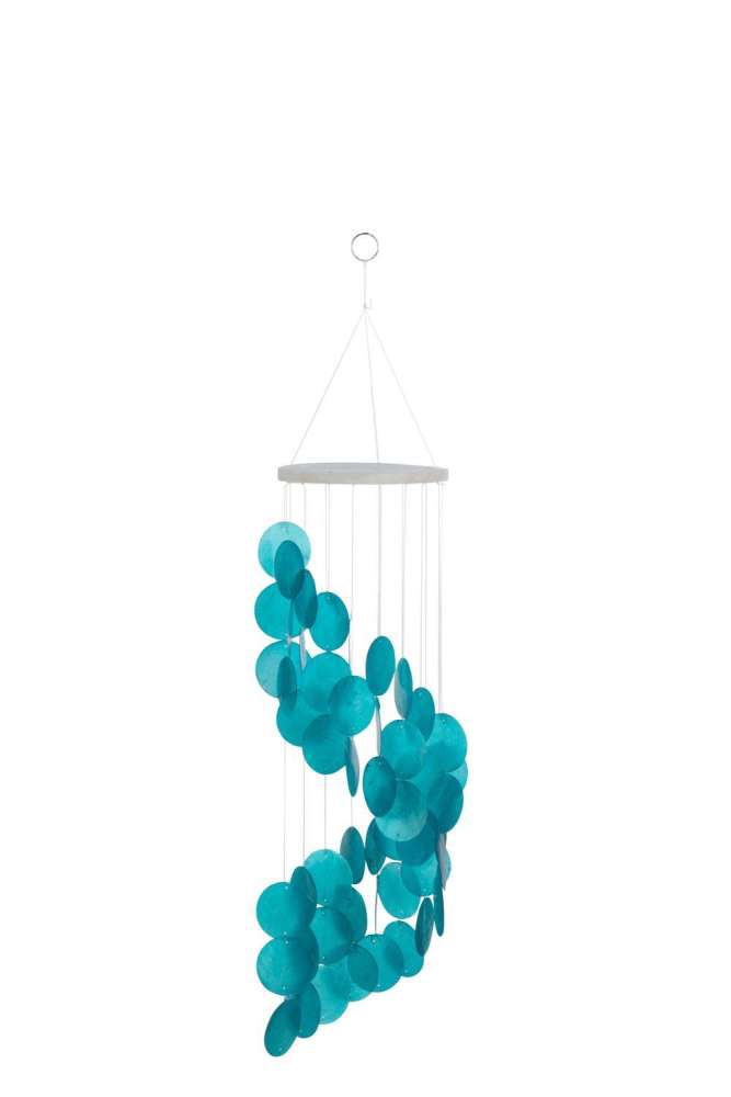 WINDCHIME SCALE WATERFALL SHELL BLUE