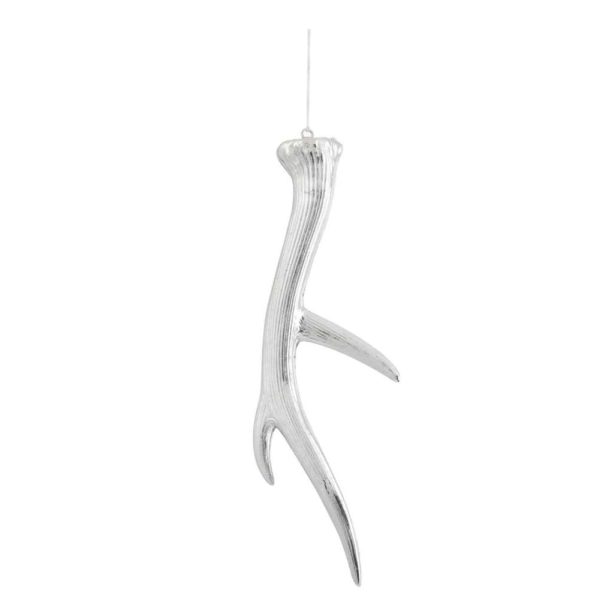 HANGER ANTLERS PLASTIC SILVER