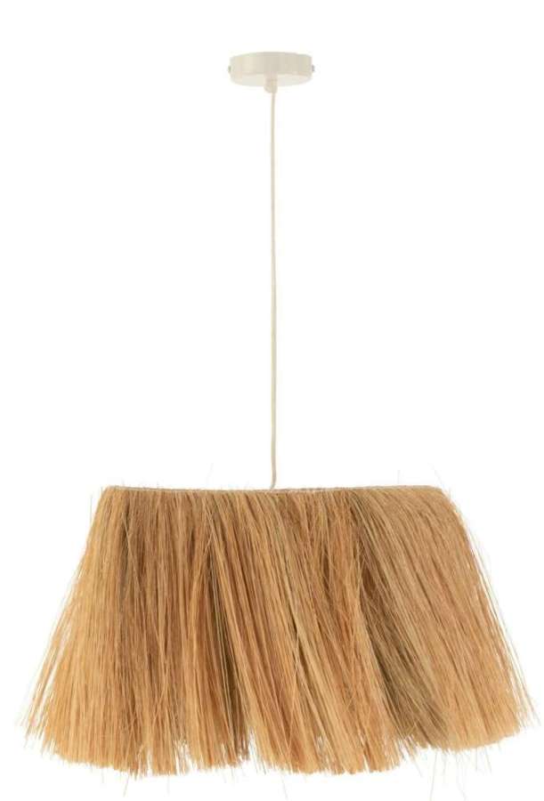 HANGING LAMP BAHAMAS METAL/GRASS NATURAL