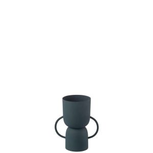 VASE CUP IRON BLUE