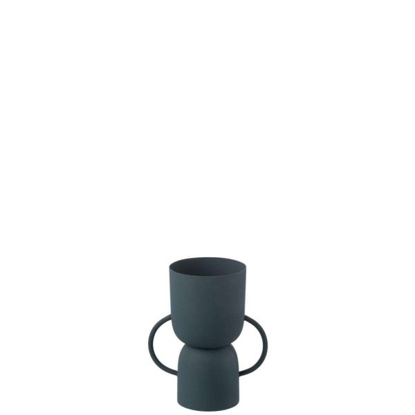 VASE CUP IRON BLUE