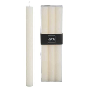 BOX 6 TABLE CANDLE VANILLA -9H