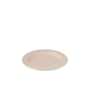 PLATE ROUND CERAMIC PINK
