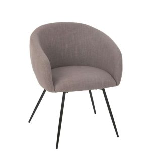 CHAIR WALES STEEL/FOAM TAUPE
