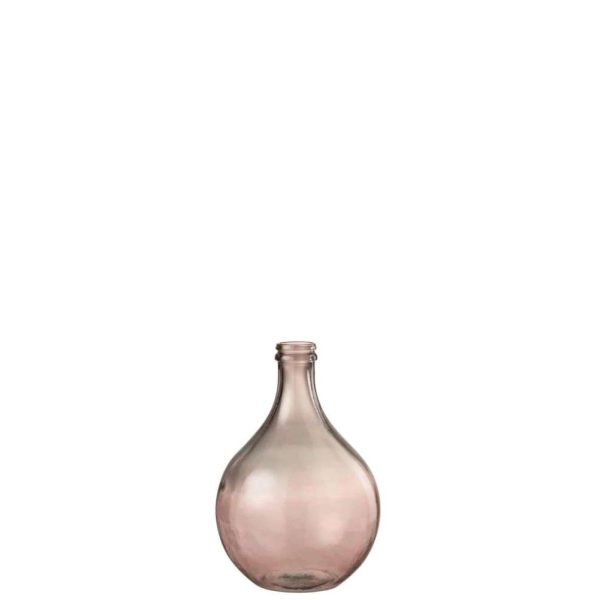 VASE LISSABON GLASS SALMON SMALL