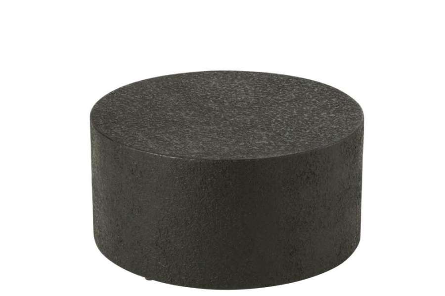COFFEE TABLE CYLINDER MDF BLACK