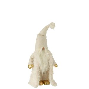 GNOME LONG COAT TEXTILE CREAM/GOLD SMALL