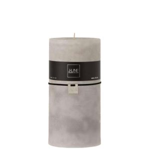 CYLINDER CANDLE  LIGHT GREY XXL-150H