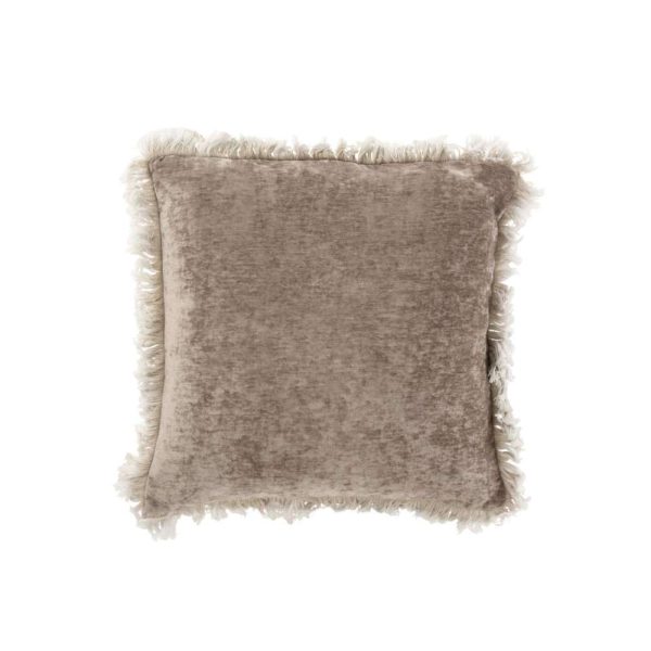 CUSHION FRINGE POLYESTER GREY