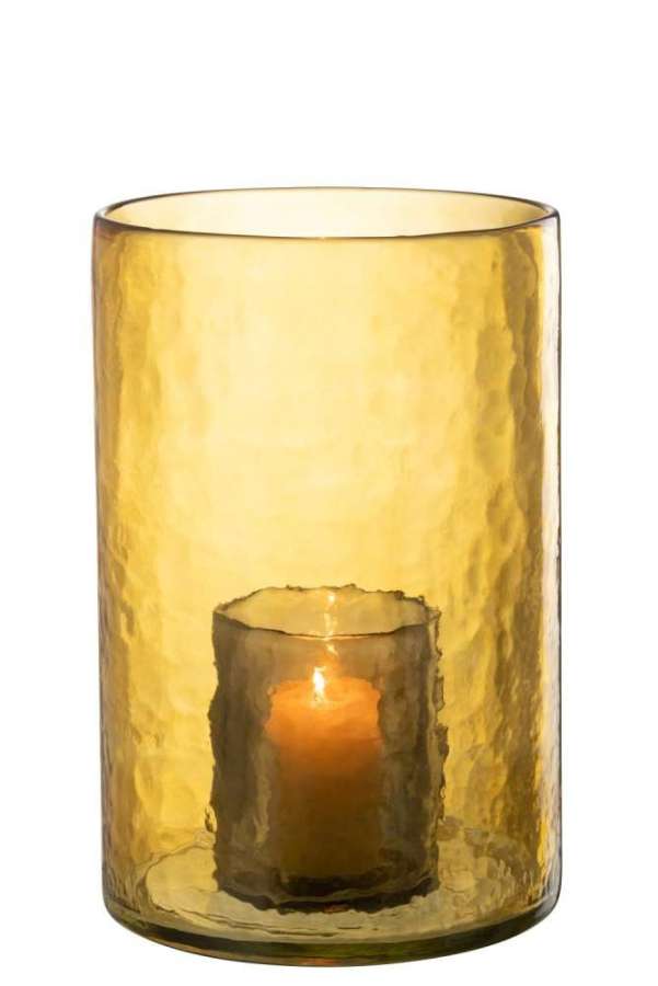 HURRICANE DOUBLE GLASS YELLOW LARGE