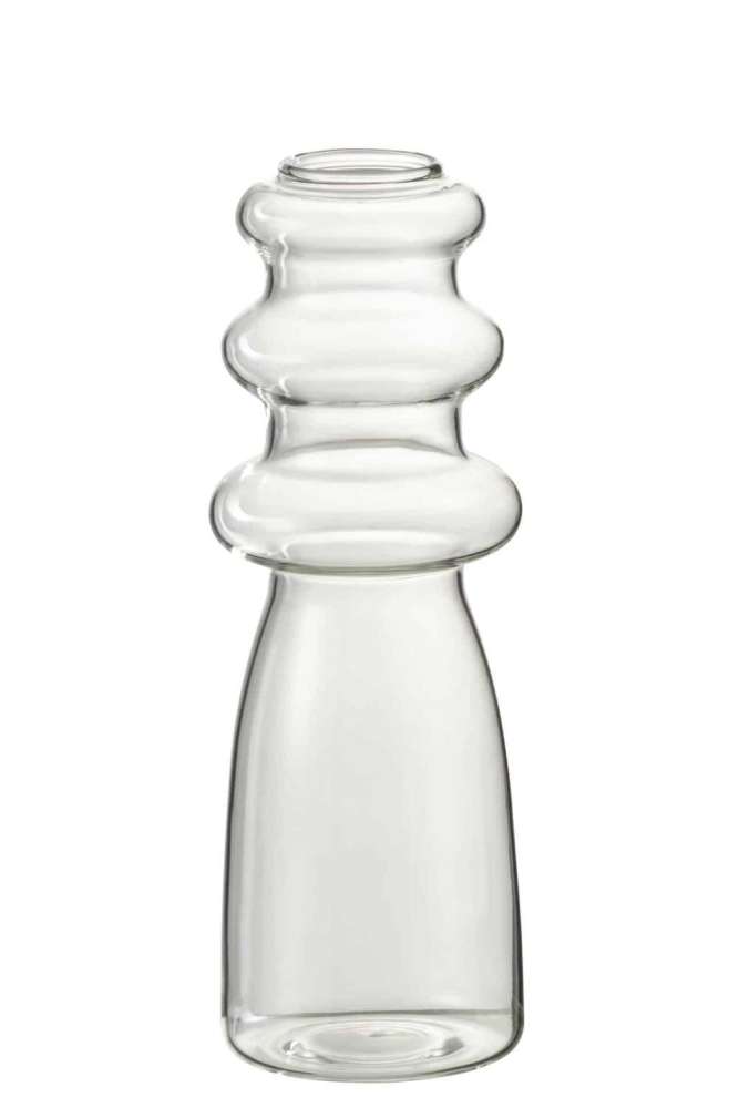 VASE LUNA GLASS TRANSPARENT SMALL