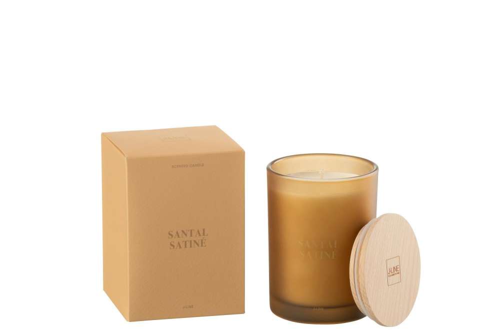SCENTED CANDLE ACCORDS ESSENTIELS SANTAL SATINÉ-38H