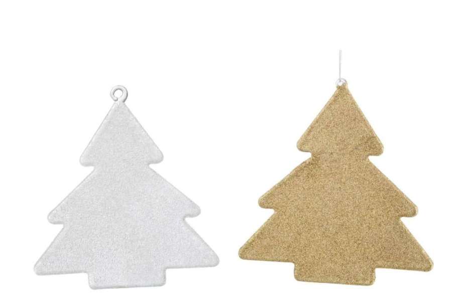 COASTER TREE SHAPE GLASS MATTE WHITE ASSORTMENT OF 2