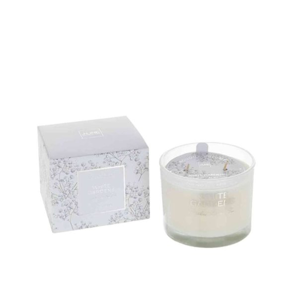 SCENTED CANDLE WHITE GARDENS WHITE SMALL-30U