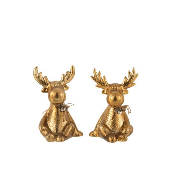 ELK PORCELAIN GOLD SMALL ASSORTMENT OF 2