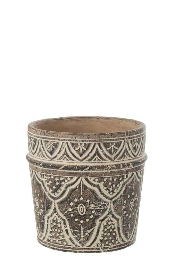 FLOWERPOT PROVENCE TERRACOTTA BROWN EXTRA LARGE