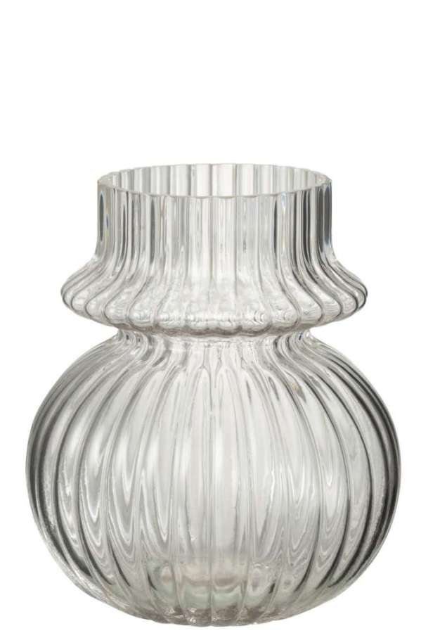 VASE KANO GLASS TRANSPARENT LARGE