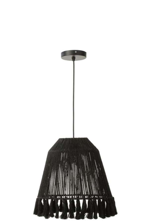 PENDANT LAMP CELIA JUTE BLACK SMALL