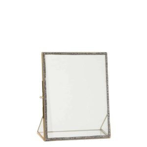 PHOTOFRAME JEWEL METAL/GLASS GOLD LARGE
