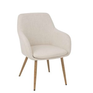 CHAIR MILES STEEL/FOAM IVORY