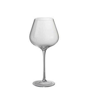 DRINKING GLASS WIDE WHITE WINE CRYSTAL GLASS TRANSPARENT