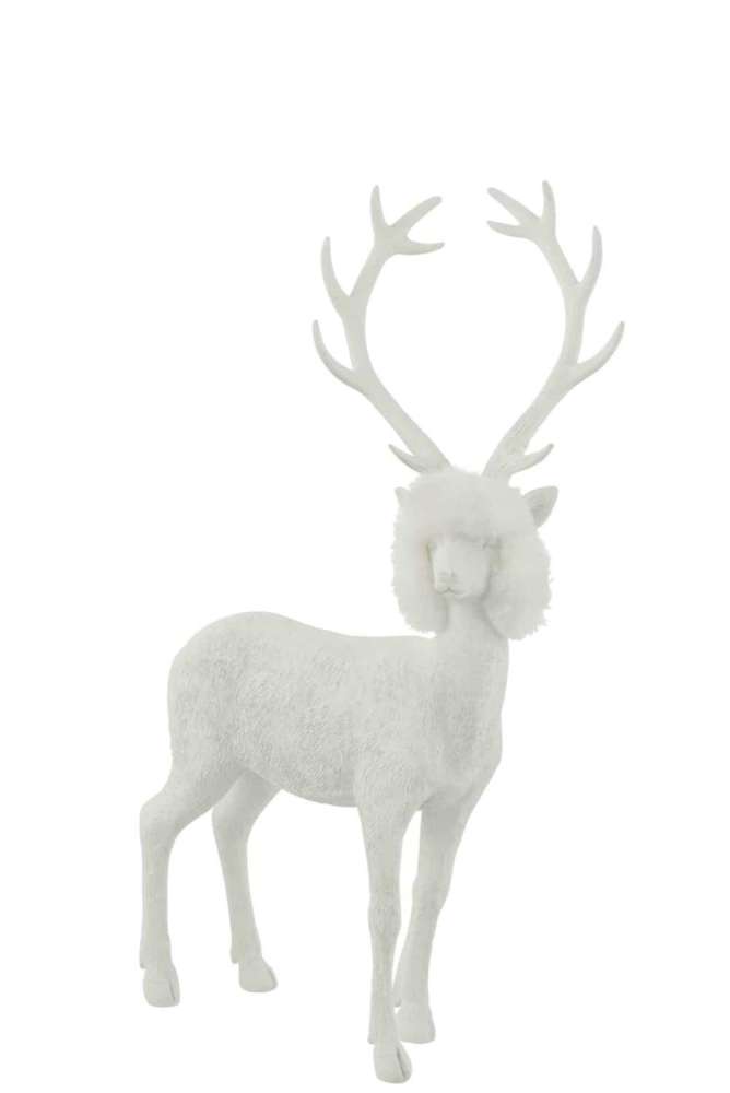 REINDEER POLY WHITE SMALL