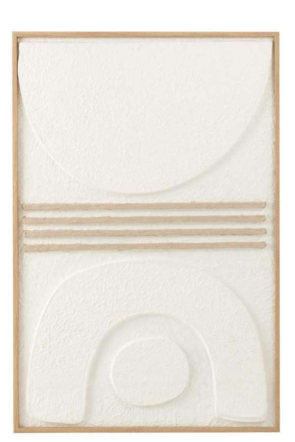 PAINTING THIBAULT PAPER WHITE/BEIGE