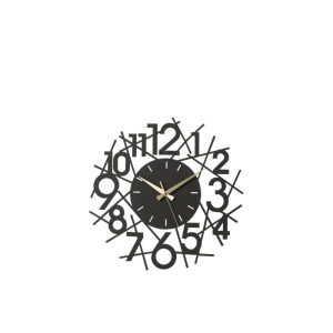 CLOCK NUMBERS METAL BLACK