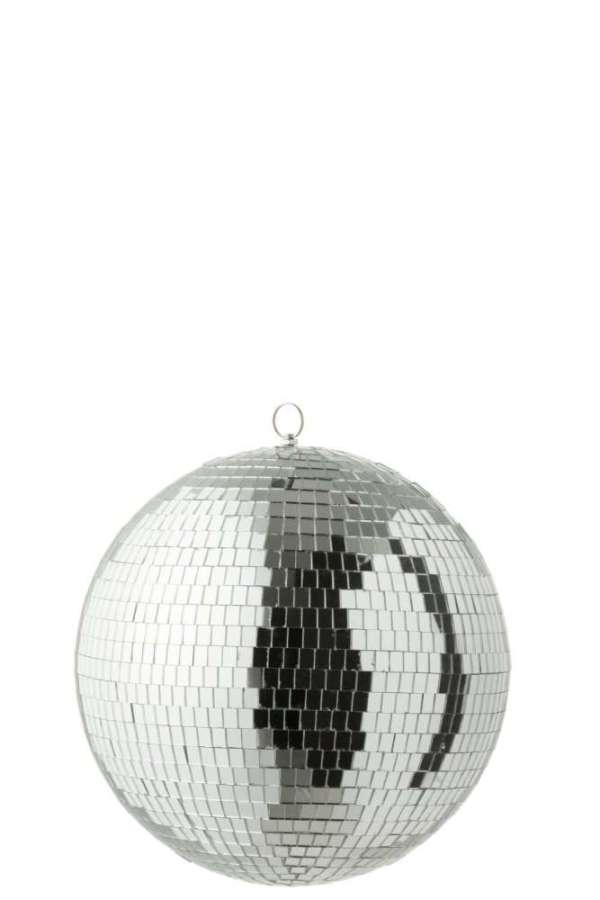 DISCO BALL MIRROR SILVER COLORED MEDIUM