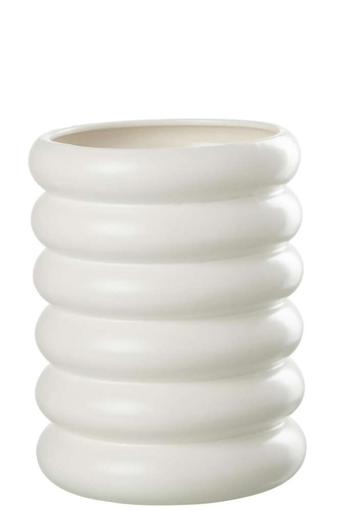 FLOWERPOT BUOYS PORCELAIN WHITE LARGE