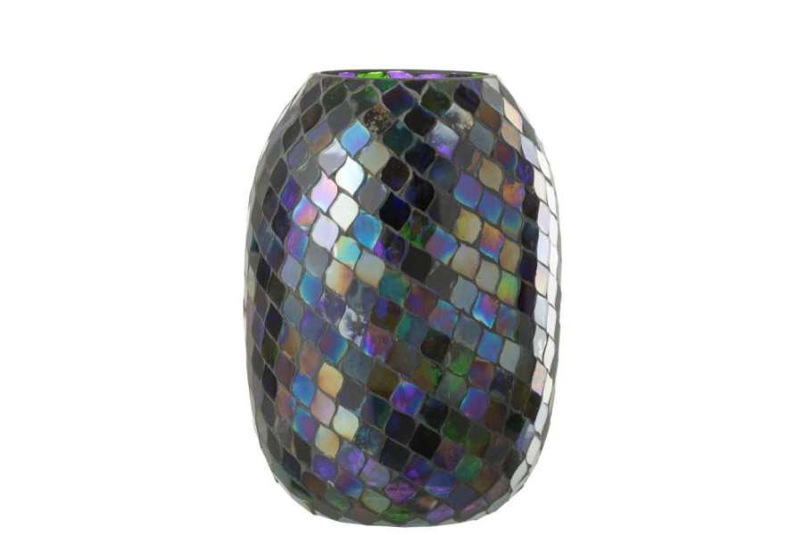 HURRICANE MOSAIC GLASS PURPLE EXTRA LARGE