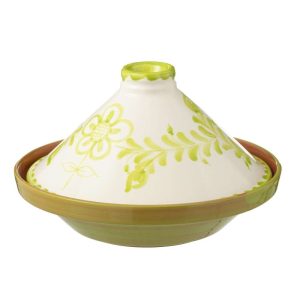 TAGINE GRANADA CERAMIC WHITE/GREEN