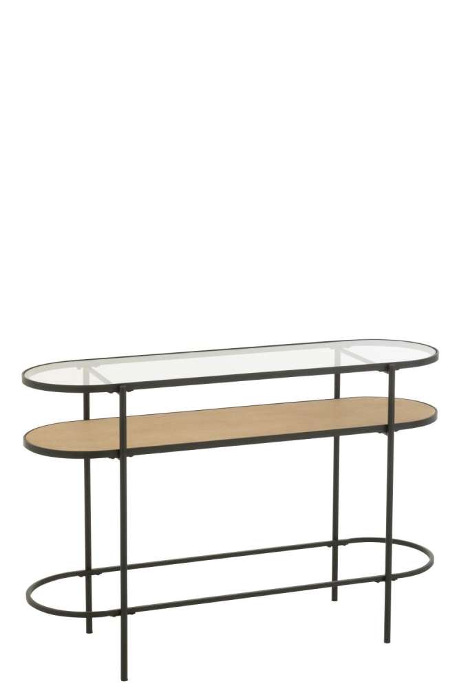 CONSOLE IRON NATURAL/BLACK